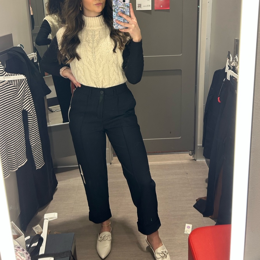 Elegant Black Women's Pants - Picture 2 of 2